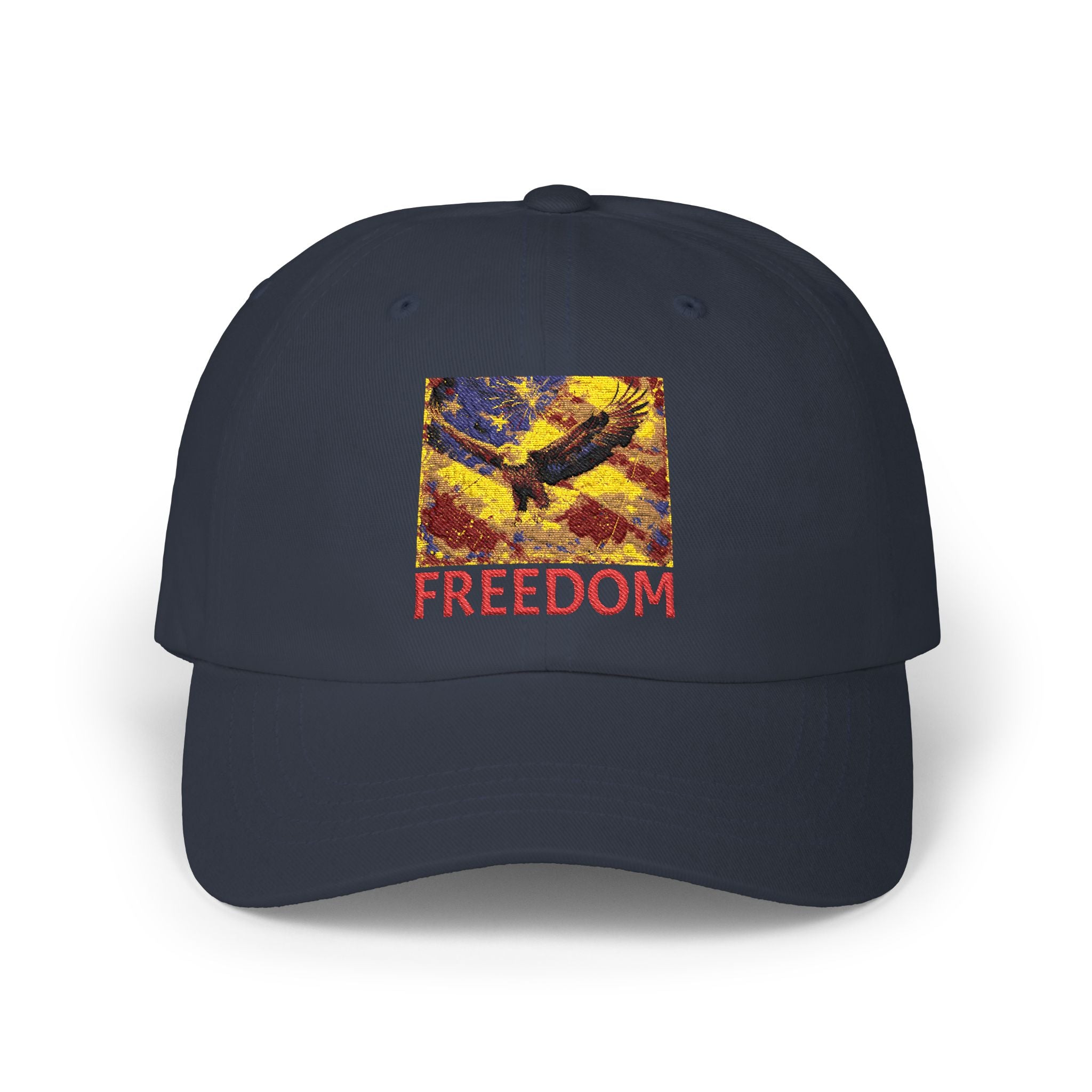 Freedom Eagle Dad Cap — Patriotic Embroidered Baseball Hat