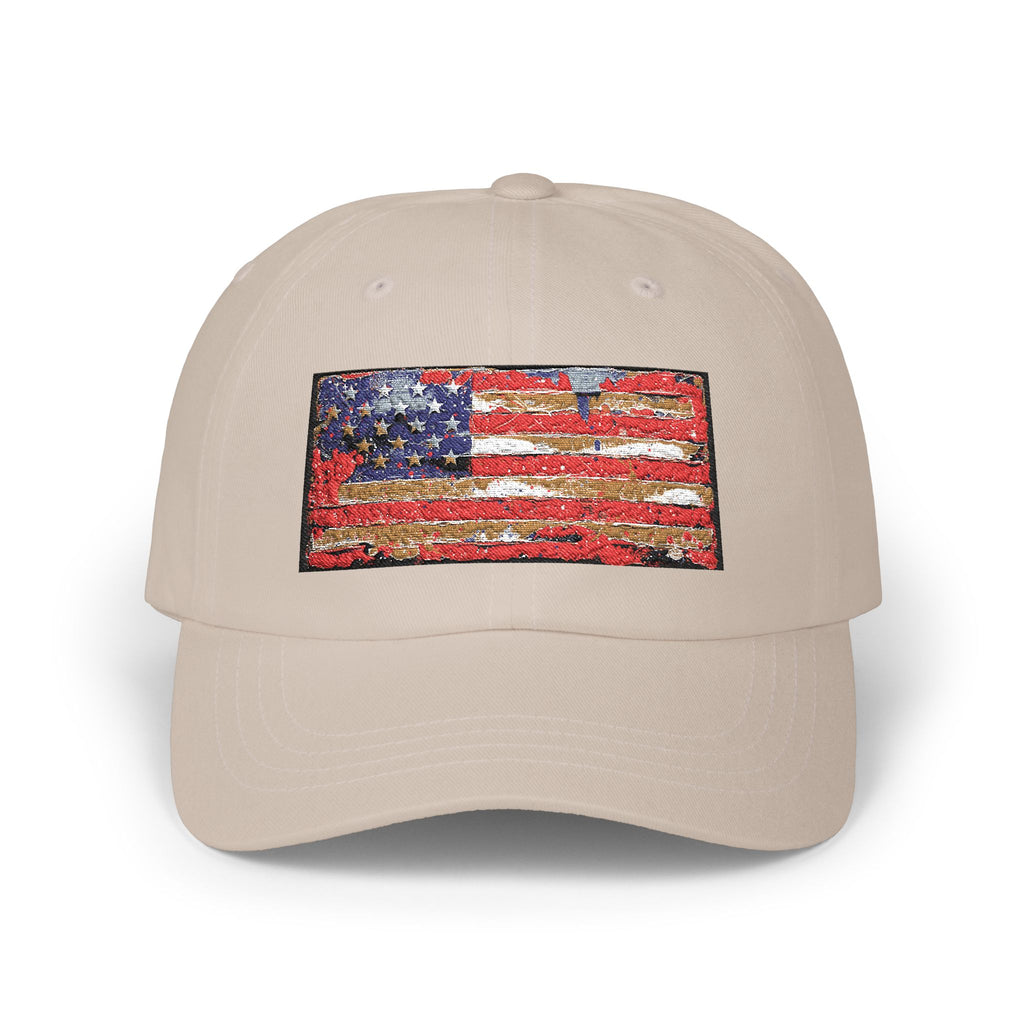 American Sequin Flag Dad Cap – Patriotic Classic Baseball Hat