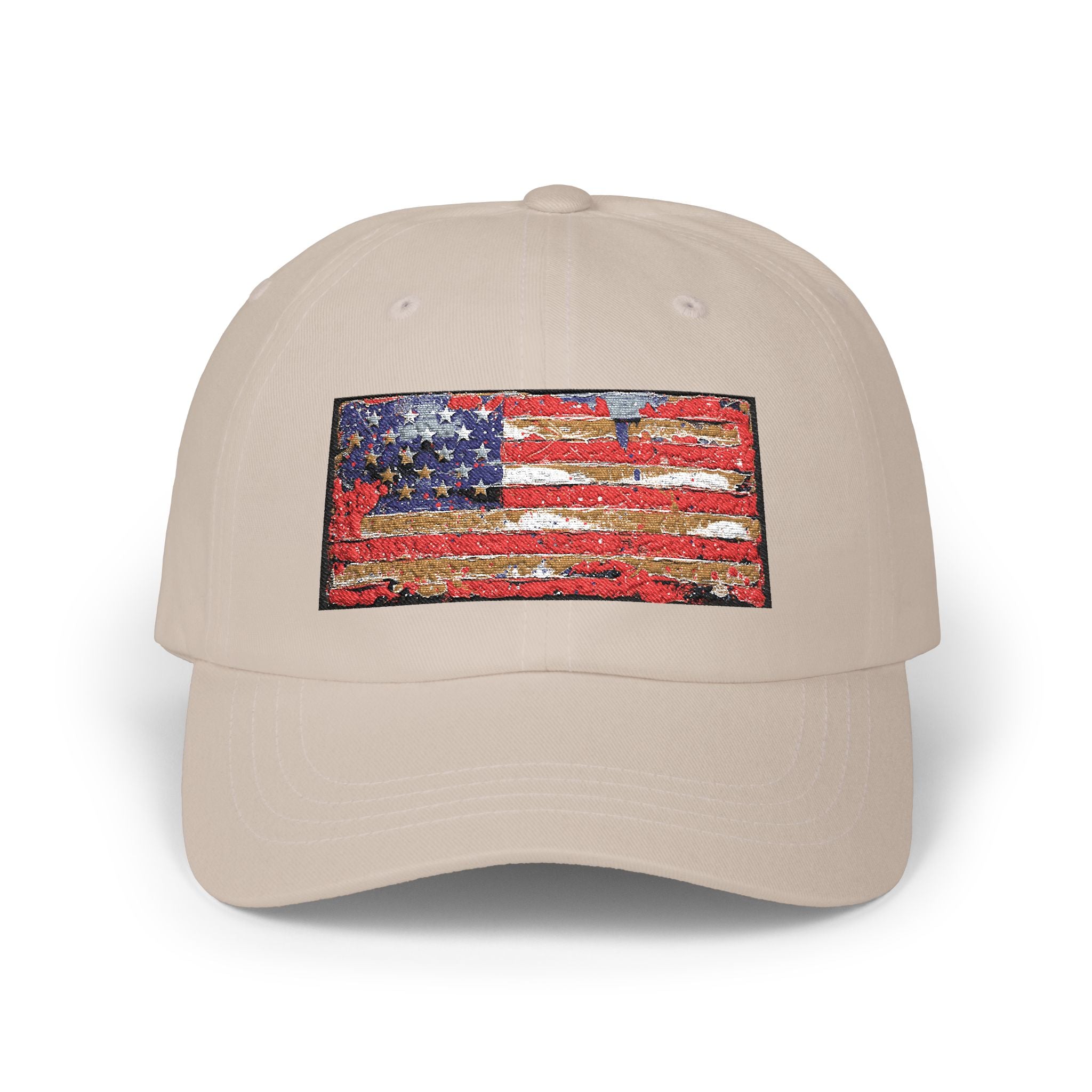 American Sequin Flag Dad Cap – Patriotic Classic Baseball Hat