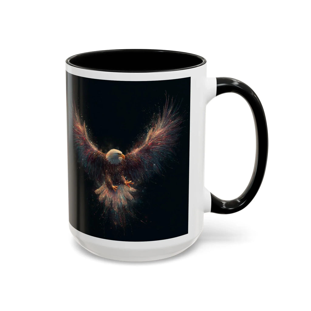 Fiery Flying Eagle Mug | Accent Coffee Mug 11oz 15oz - 250 USA Celebration
