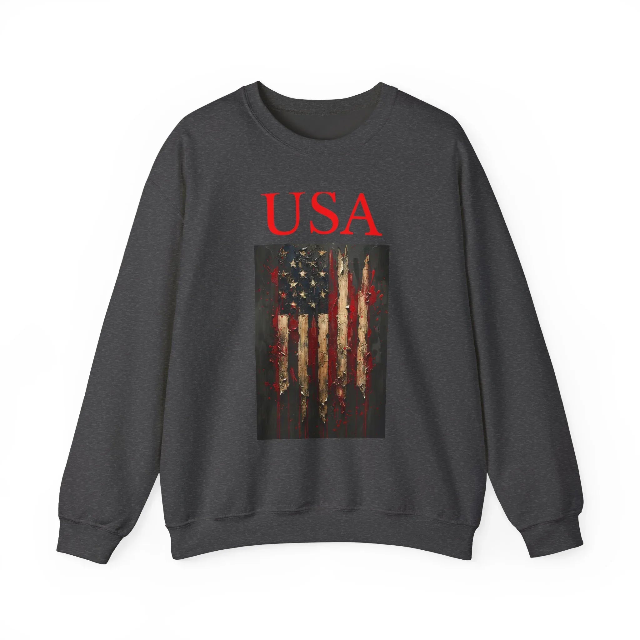 Patriotic Eagle Sweatshirt, USA Flag Crewneck, Unisex Casual Wear, Independence Day Outfit, All-American Style, Gifts for Veterans - 250 USA Celebration