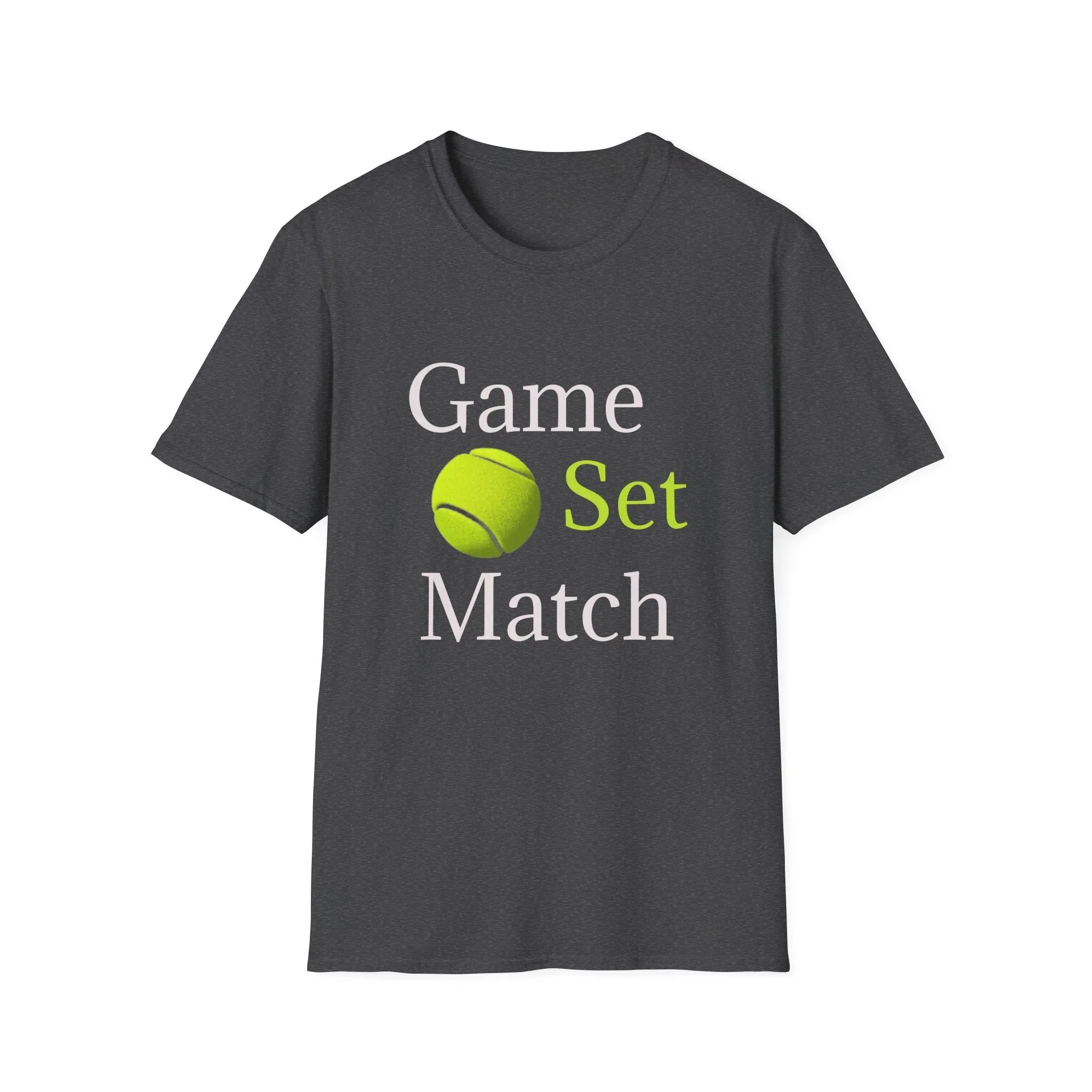 Game Set Match T-Shirt | Tennis Ball Graphic Tee - 250 USA Celebration