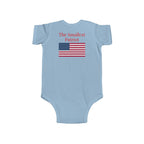 Infant Bodysuit - "All American Baby" / "The Smallest Patriot" Patriotic Eagle & Flag Onesie