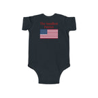 Infant Bodysuit - "All American Baby" / "The Smallest Patriot" Patriotic Eagle & Flag Onesie