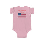 Infant Bodysuit - "All American Baby" / "The Smallest Patriot" Patriotic Eagle & Flag Onesie