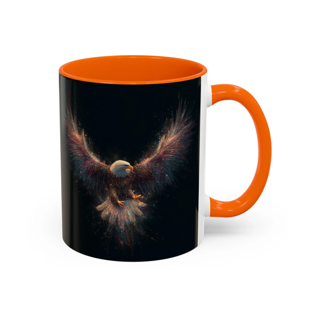 Fiery Flying Eagle Mug | Accent Coffee Mug 11oz 15oz - 250 USA Celebration