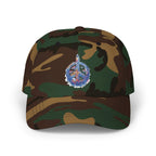 Peace Sign Floral Dad Cap | Watercolor Flower Peace Hat - 250 USA Celebration