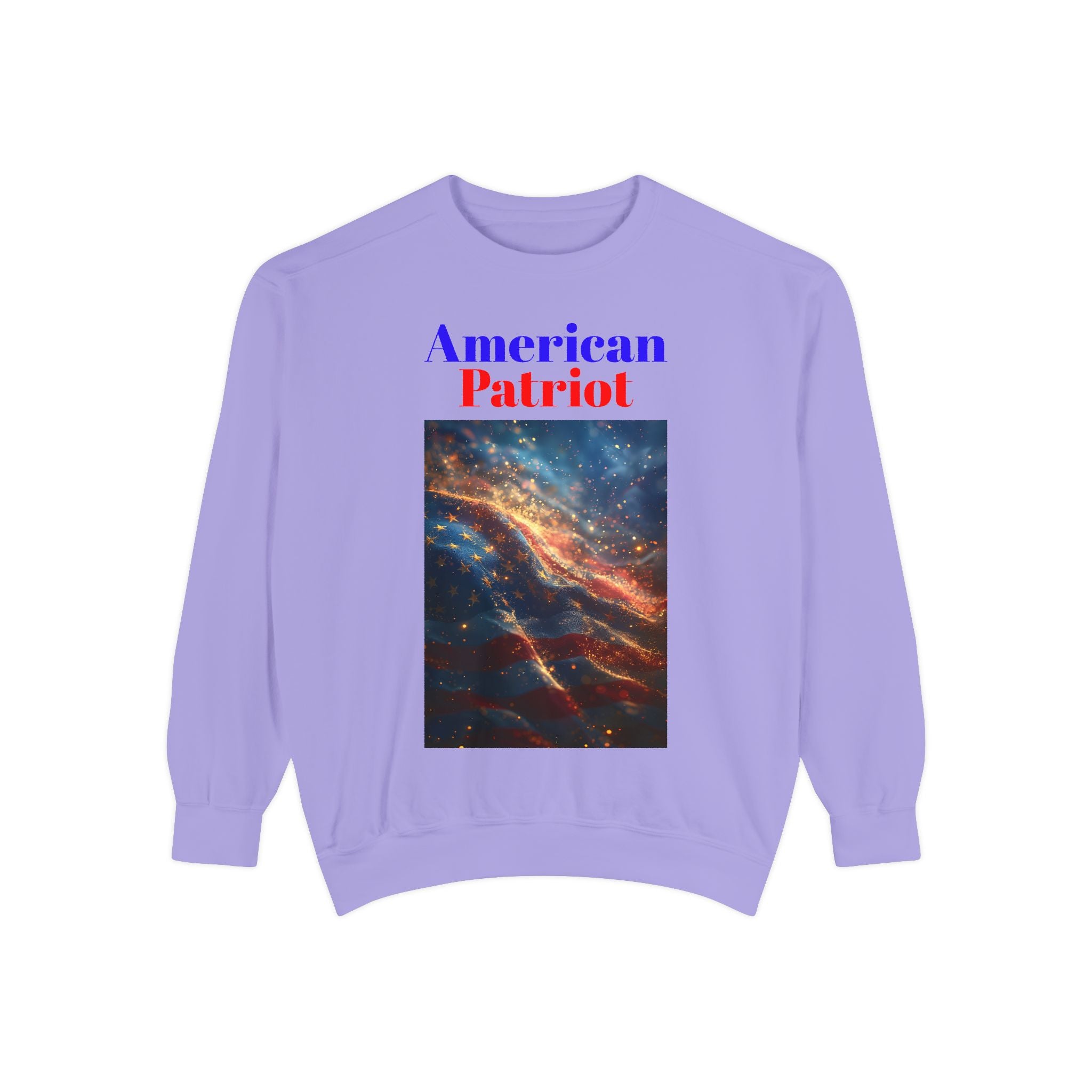 American Patriot Sweatshirt — Stars & Stripes Galaxy Crewneck