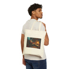 Festive Cotton Canvas Tote Bag, Holiday Shopping Bag, Eco-Friendly Gift Idea, Cheerful Tote for Everyday Use, Birthday, Holiday, Travel - 250 USA Celebration