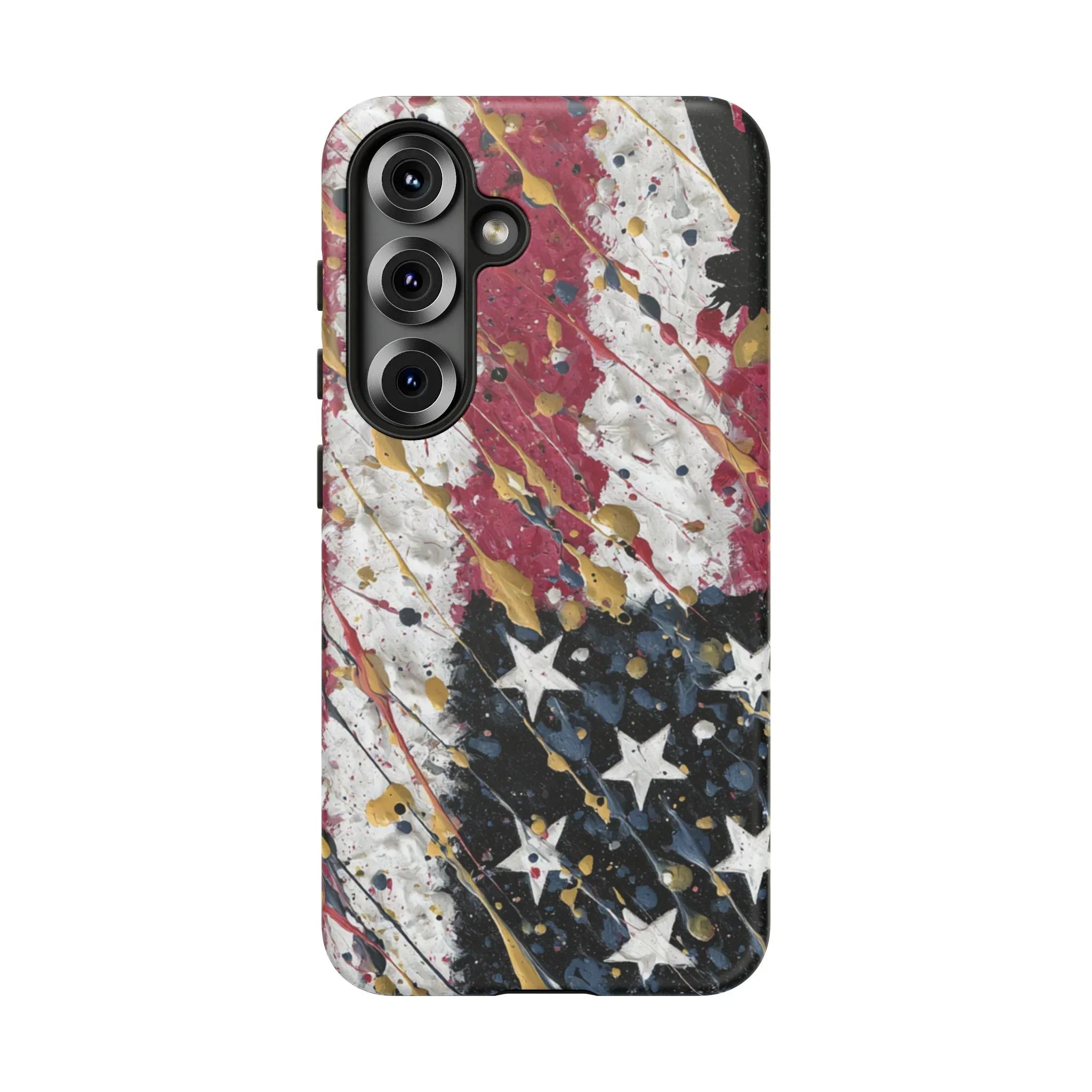 Abstract Drip American Flag Phone Case | Tough Case - 250 USA Celebration