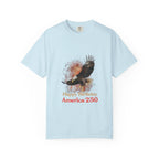 Eagle Illustration Happy Birthday America 250 T-Shirt | Patriotic Bald Eagle Tee - 250 USA Celebration