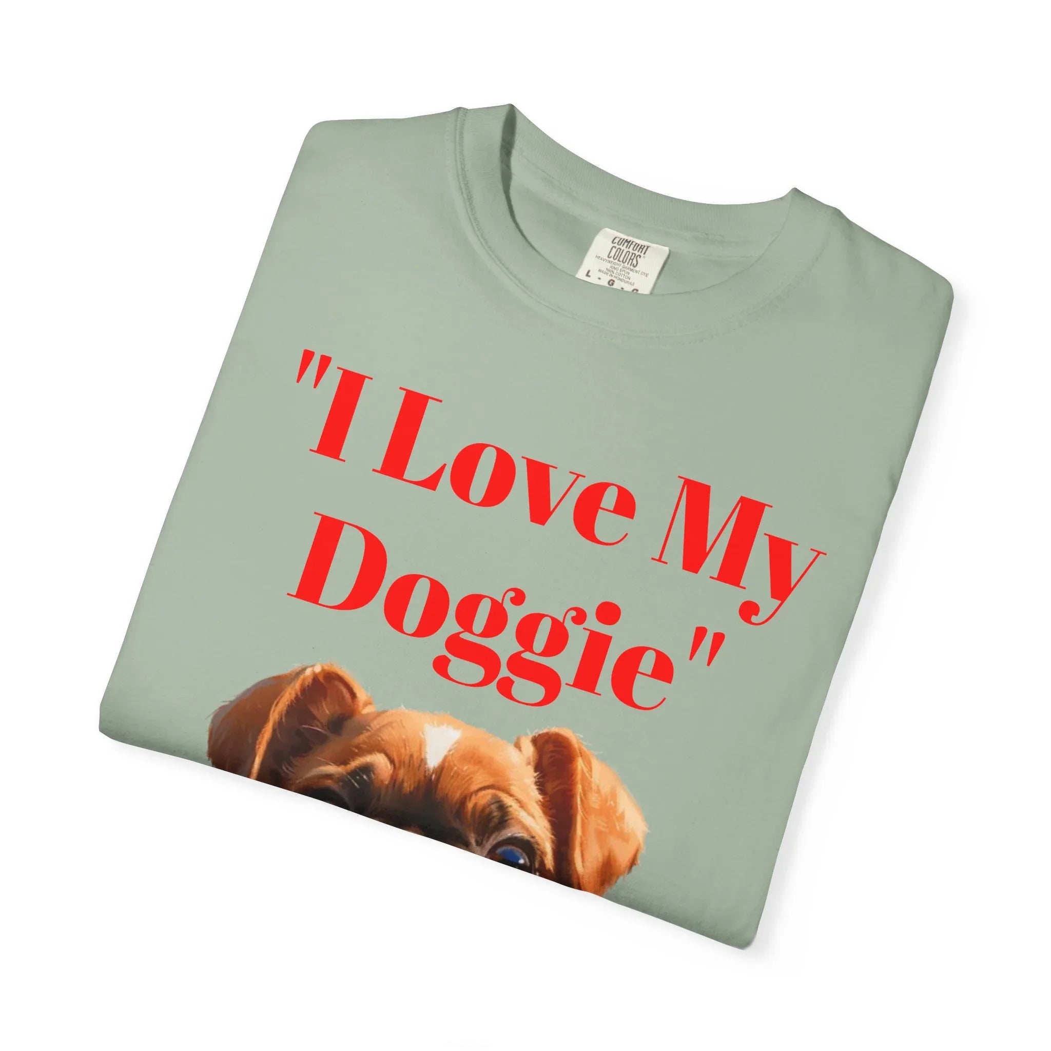 Cute French Bulldog Puppy Holding Red Heart T-shirt | Dog Lover Cartoon - 250 USA Celebration