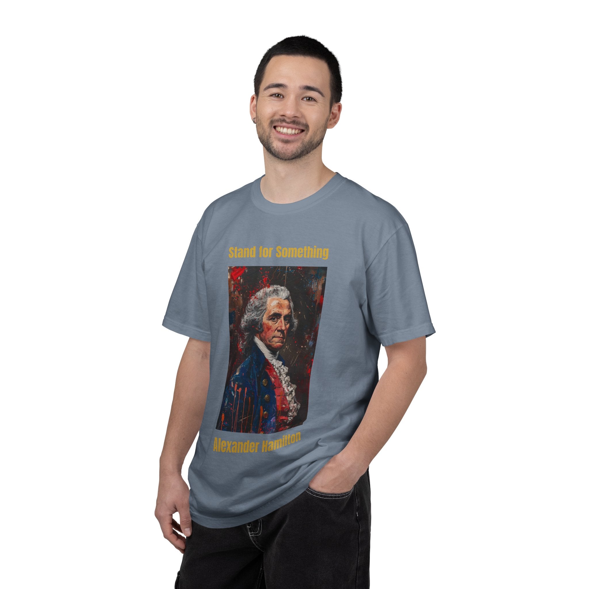 T-Shirt — 'Stand for Something' Alexander Hamilton Portrait Tee