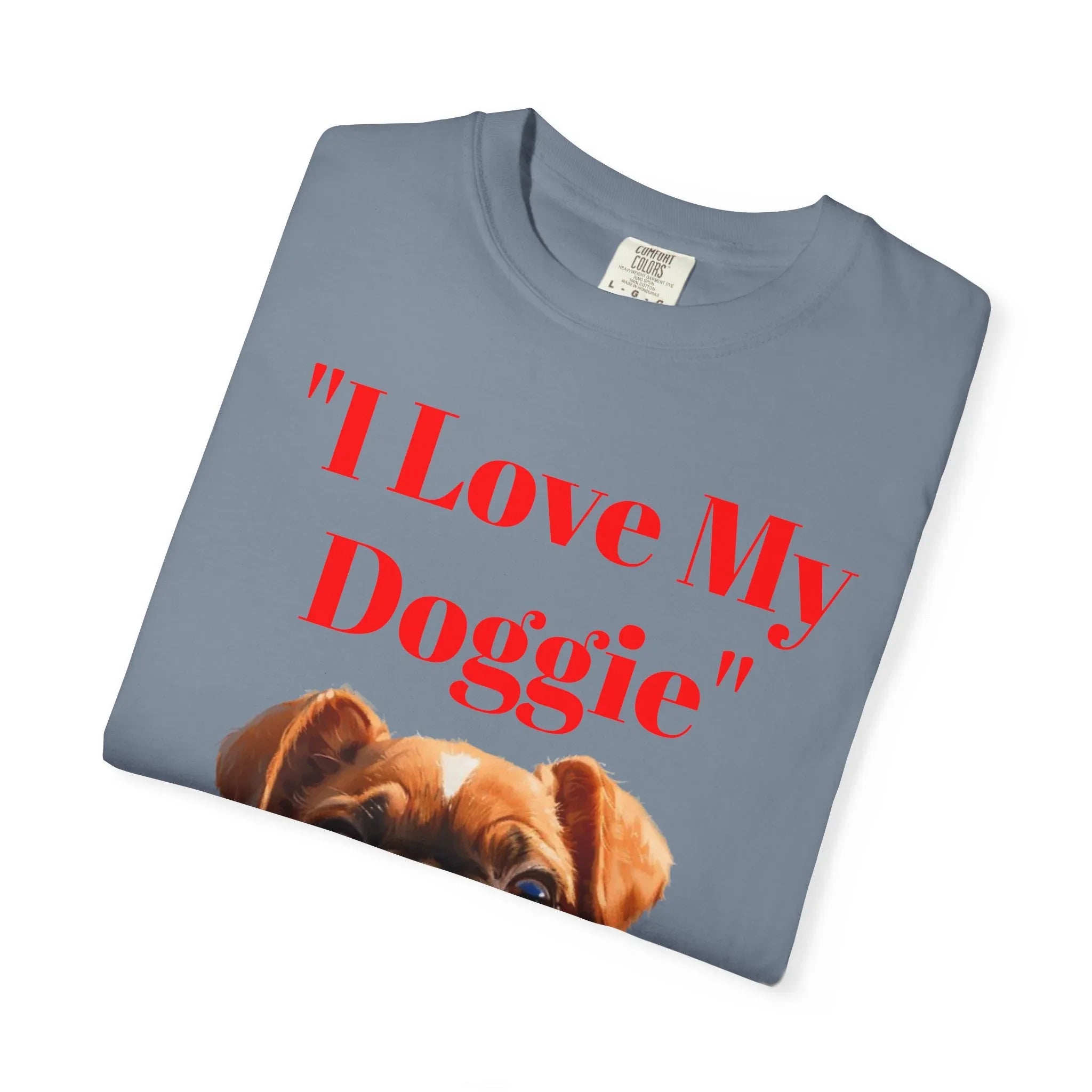 Cute French Bulldog Puppy Holding Red Heart T-shirt | Dog Lover Cartoon - 250 USA Celebration