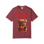 Cute French Bulldog Puppy Holding Red Heart T-shirt | Dog Lover Cartoon - 250 USA Celebration