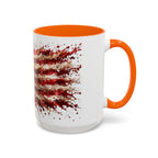 Patriotic 250th Anniversary Coffee Mug – American Flag Splash Accent (11/15oz)