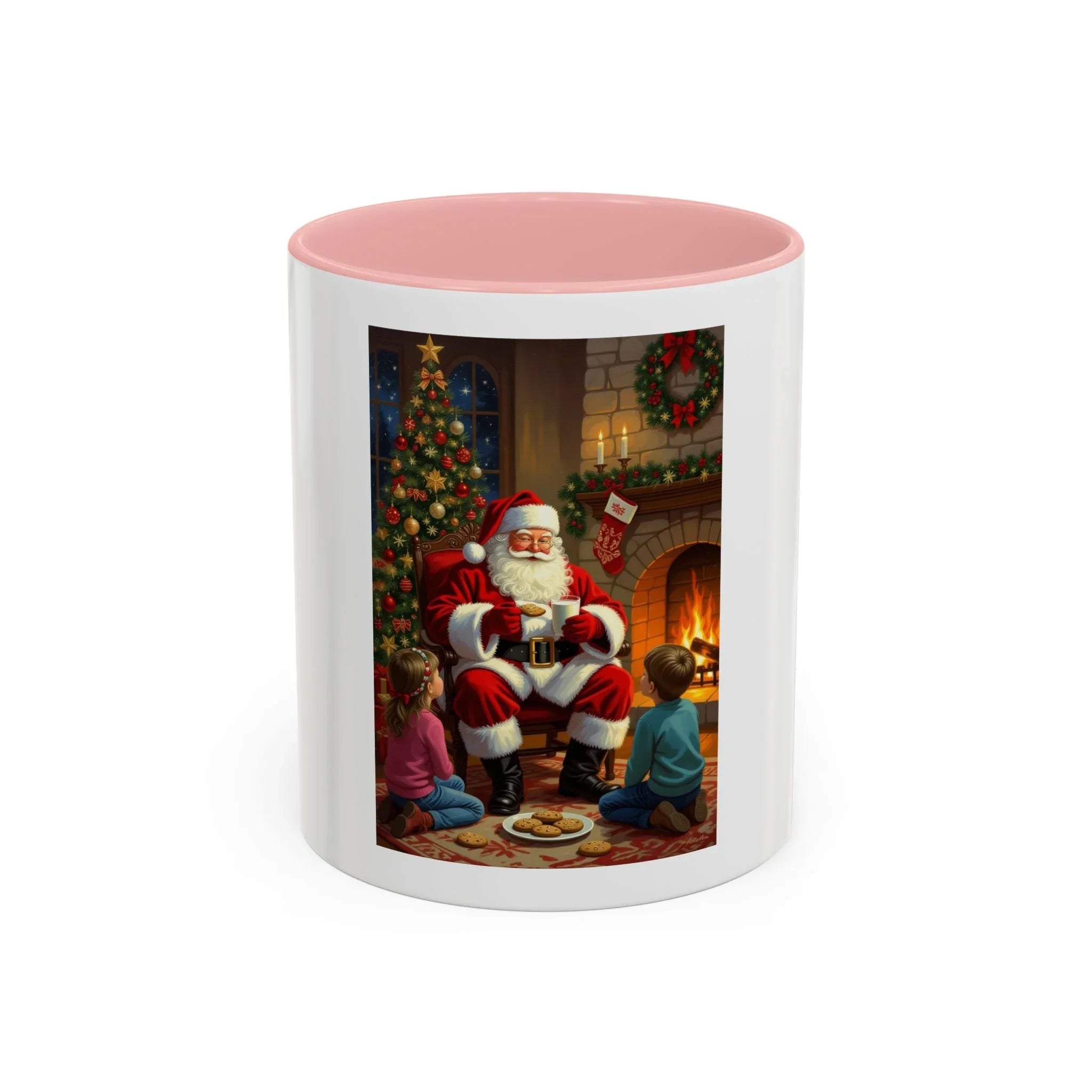 Christmas Santa Coffee Mug, Festive Drinkware for Holiday Cheer, Xmas Gift for Coffee Lovers, Cozy Winter Mug, Santa's Storytime - 250 USA Celebration