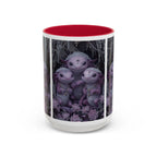 Purple Axolotl Trio Mug | Cute Amphibian Art Ceramic Coffee Cup - 250 USA Celebration