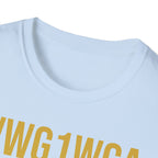 Where We Go One We Go All – Anniversary Gold Signature T-Shirt - Unisex Softstyle T-Shirt